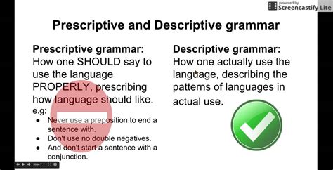 descriptive grammar .
